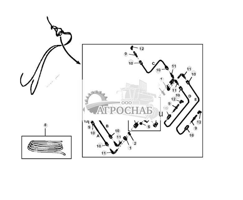 Components, Central Lubrication System, Boom, SSV6 - ST812300 218.jpg
